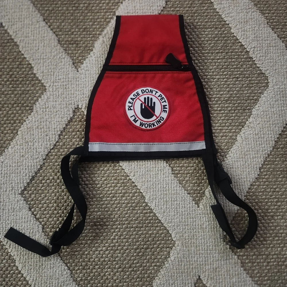 Service Dog Wolfpacks Red Size XL Cape Patches Nylon USA